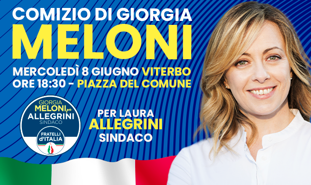  Giorgia Meloni in piazza a sostegno di Laura Allegrini