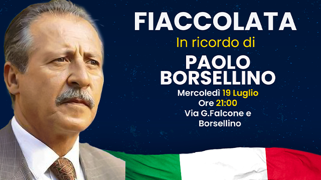  Una fiaccolata in ricordo di Paolo Borsellino