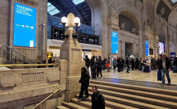  Città dei Papi, Via Francigena e Benessere Termale in vetrina nelle principali stazioni ferroviarie d’Italia.